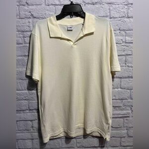 N N 07 No Nationality Classic Cream Polo Shirt Large